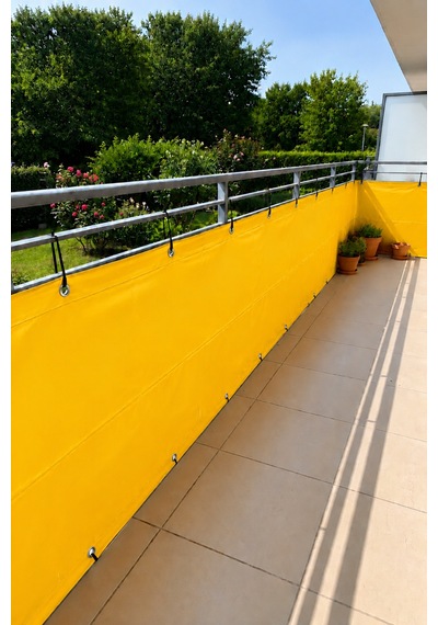 Sarı Renkli Balkon Branda Perdesi - 650 Gr Pvc Polyester - Kuşgözlü Ve Kolon Takviyeli Balkon Demiri Brandası Sarı Sarı Renkli Balkon Branda Perdesi - 650 Gr Pvc Polyester - Kuşgözlü Ve Kolon Takviyeli Balkon Demiri Brandası Sarı