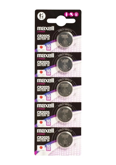 Özel Pil Maxell Cr2025 3v Lityum BApple iOS Uyumlu Baskül Terazi Pili 5 Li Kartela 5 Adet