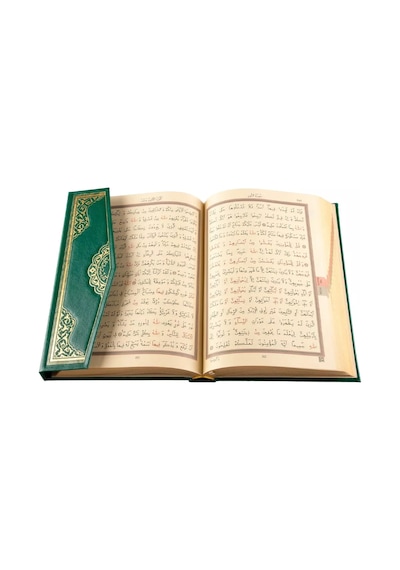Orta Boy Kur'an-ı Kerim Yaldızlı, Kutulu, Yeşil
