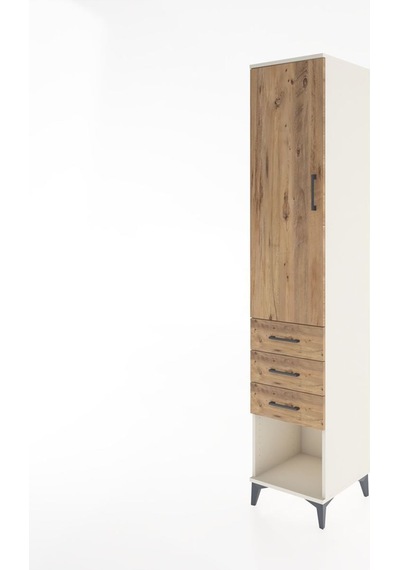 Hyperion Dolap 2 Raflı 3 Çekmeceli Tek Kapaklı 44x44x221 Aytaşı-çam Aytası