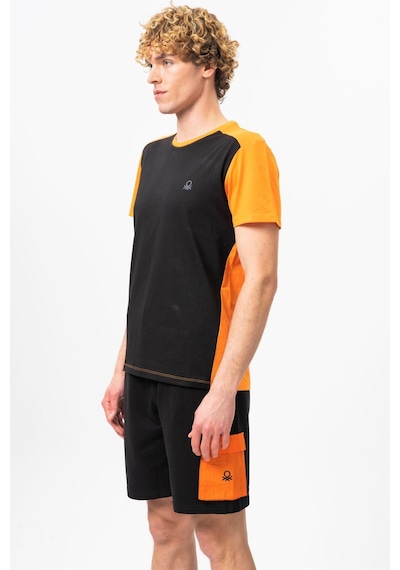 Benetton Bnt-m20452-23y Erkek T-shirt Bnt-m20452-r1534 Siyah