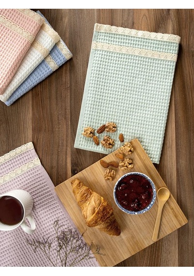 Mutfak Havlusu 40x60 Cm 5 Li Set Torshon Güpürlü Kopenaki Antrasit - Krem