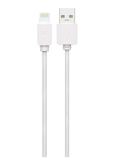 Senon Zore Z-38 Usb Şarj Kablosu İphone İle Uyumlu Beyaz Silikon 1 Metre Hızlı Şarj 3a Destekli Şarj Kablosu