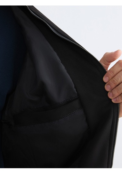 Lcw Vision Siyah Erkek Süet Görünümlü Bomber Ceket