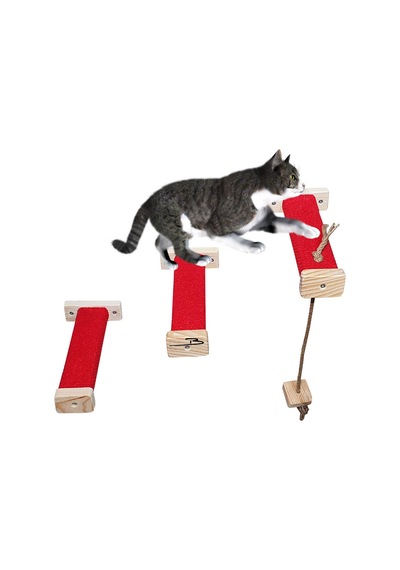 Tırmalamalı Kedi Basamağı Kedi Köprüsü Duvar Yürüyüş Yolu 2 Renk