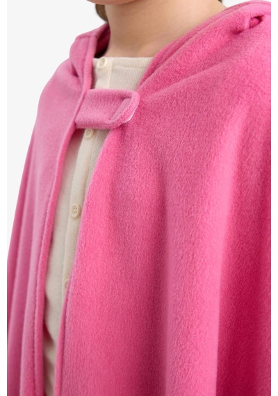 Defacto Kız Çocuk Kapüşonlu Polar Pelerin Kostüm G7013a825wnpn2 Pembe-pn2