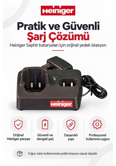 Heiniger Saphir Modeli Kedi Köpek Tıraş Makinesi İçin Yedek Sarj İstasyonu