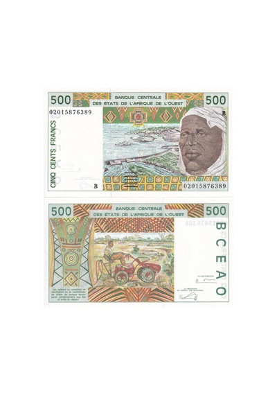 Batı Afrika Burkina Faso 1994 Yılı 500 Francs Kağıt Para Çil Unc Koleksiyon Para