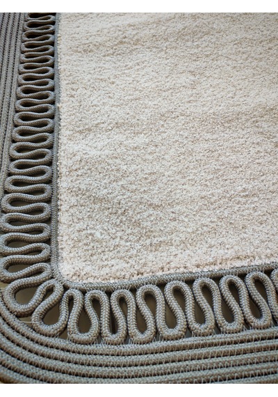 Nakkaş Home Peluşlu Jüt Gri Seccade 60x120 Yumuşak Dokulu Kaydırmaz Taban