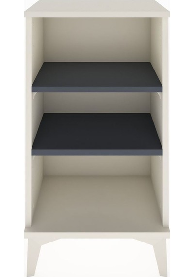 Arges Komodin 2 Raflı 44x30x80 Aytaşı-antrasit Aytaşı