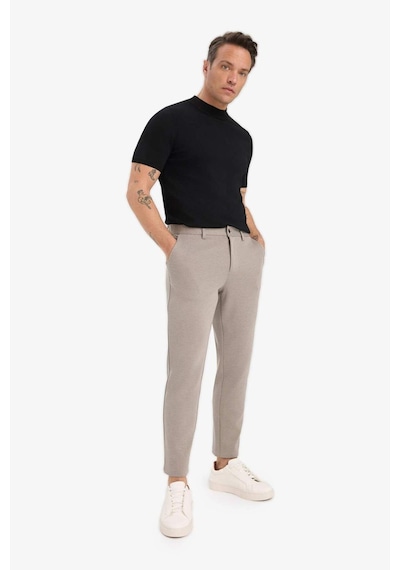 Defacto Jogger Fit Cepli Esnek Kumaş Düz Paça Pantolon T6317az25aubg404 Bej