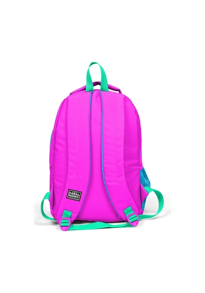 Coral High Kids Simli Kedi Desenli Üç Bölmeli USB Şarjlı Kulaklık Çıkışlı Okul Sırt Çantası 24301