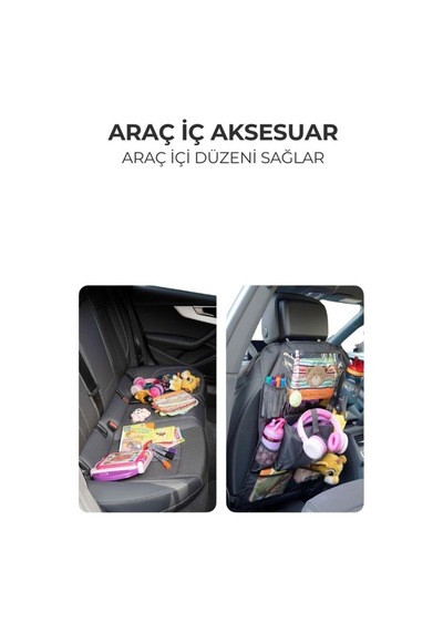 Araba Koltuğu Koruyucu Ve Düzenleyici Organizer