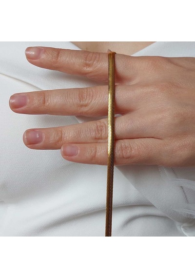 Altınbeyı 22 Ayar Altın Balıksırtı Bileklik 4mm Kalınlık 19 Cm 9.15 Gr. Aby22bl008 Çok Renkli