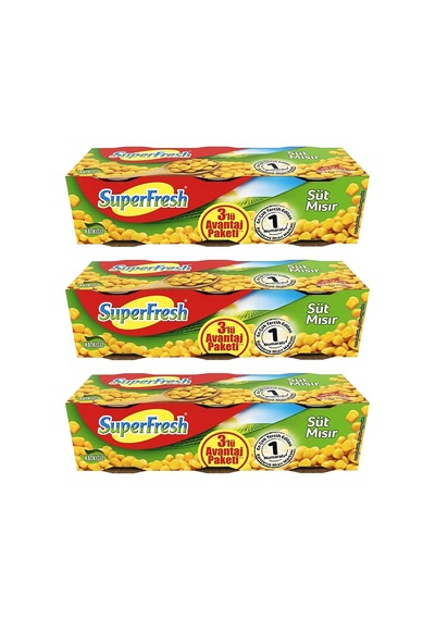 Superfresh Mısır Konserve 3'lü 3 x 200 G