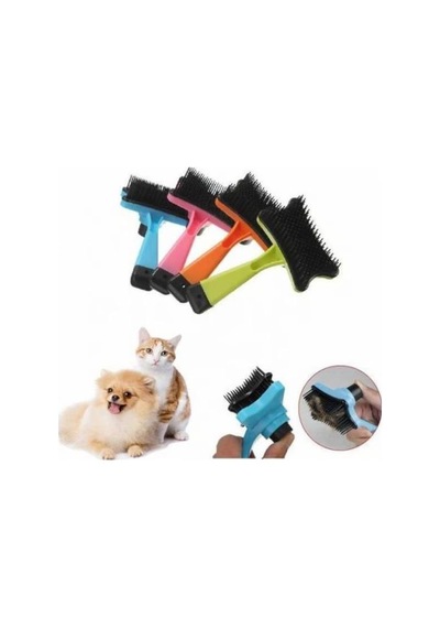 3b Trend Otomatik Tuşlu Evcil Hayvan Fırçası Kedi Köpek Tarağı Tüy Toplama