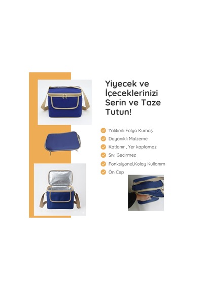11 Lt Midi Lux Outdoor Kamp Termal Çanta-294 Koyu Mavi