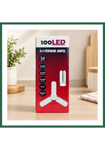 Bezos Led Pervane Ampul Büyük Boy 3+1 Bzs01 Standart