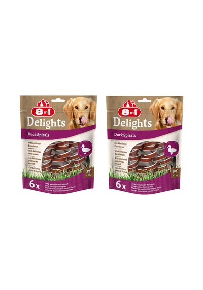 8in1 Delights Duck Spirals Ördekli Burgu Ödül 6 Lı X 2 Adet