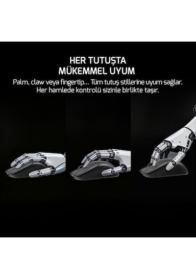 Gamepower Radus 12.000dpı Triple Mode Kablolu/bluetooth/2.4g Gaming Mouse -