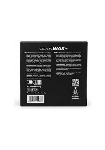 Codetha Ceramic Wax 2.0 Premium Edition Seramik Wax Boya Koruma