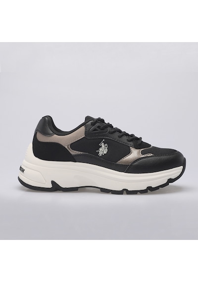 U.S. Polo Assn. 4S VIAVAI 4PR Kadın  Siyah Sneaker