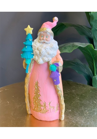 Fenerli Çam Ağaçlı Noel Baba Dekor Hs691-3