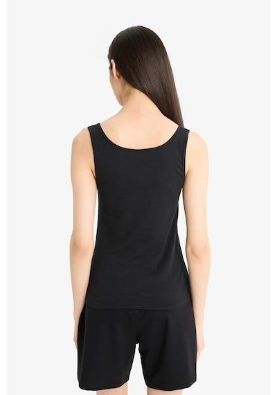 Defacto Regular Fit Pamuklu Atlet-fall İn Love R9041az25aubk81 Siyah
