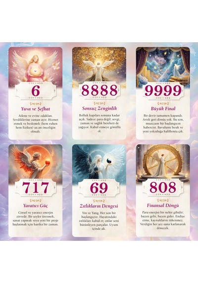 Melek Sayıları / 70 Kart Numeroloji Tarot Kehanet Destesi