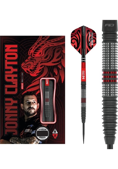 Red Dragon Jonny Clayton Hiraeth % 90 Tungsten Çelik Uçlu Dart Oku