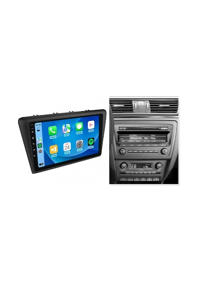 Aln Skoda Rapid 2009-2015 6gb Ram 128gb Hafıza 8 Çekirdek Carplay Android Multimedya 9"