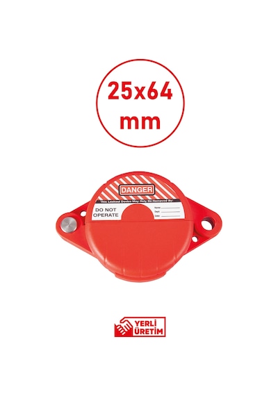 Danger Bbu Safety Sürgülü Vana Kilidi Ayarlanabilir, Dayanıklı Ve Evrensel Güvenlik Çözümü