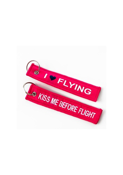 Bdtekstil I Love Flying Bez Anahtarlık Pembe