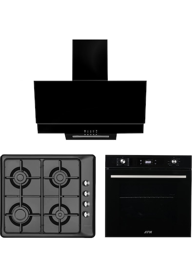 Eminçelik ve AFM Tech Turbolu 31 222 + FM7700 + FM3250  Ankastre Set Siyah