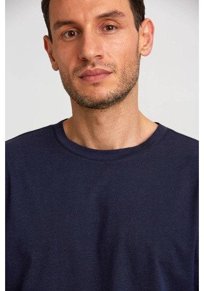 Bisse Basic Oversize Lacivert Erkek T-shirt Ts2410n24199 D39 Lacivert