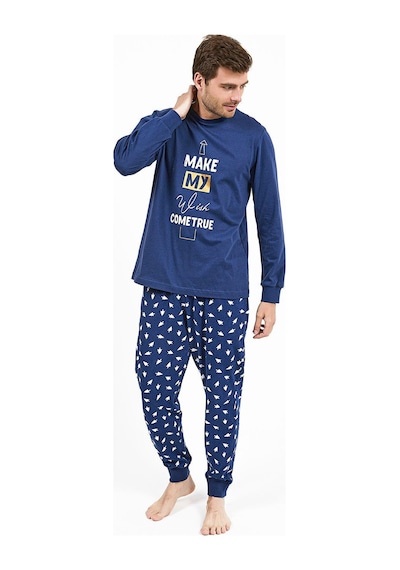 Rolypoly Roly Poly 2996 Pure Love Little Sweet Erkek Uzun Kol Pijama Takım İndigo