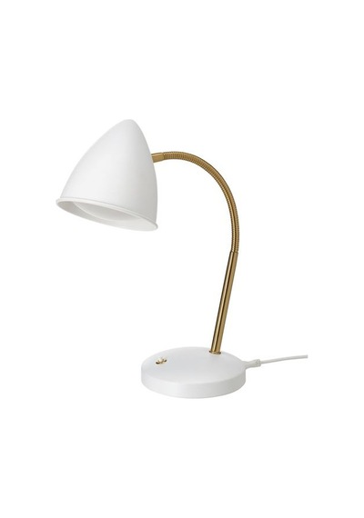 Ikea Isnålen Çalışma Lambası, Beyaz-pirinç Rengi, 37 Cm