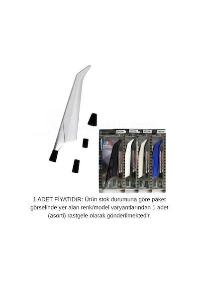 Üniversal Oto Anten Çubuğu Sörf Tahtası Tasarımlı Tüm Araçlara Uyumlu Aerodinamik Gövde Farklı Dişli Montaj Adaptörlü Çok Renkli