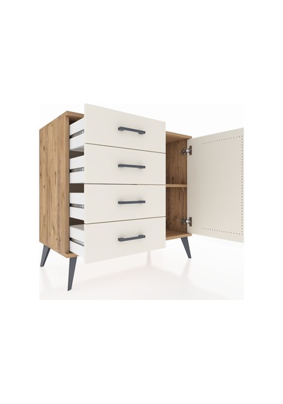 Hyperion Şifonyer Tek Raflı 4 Çekmeceli Tek Kapaklı 88x44x80 Çam-aytaşı Aytaşı Hyperion Şifonyer Tek Raflı 4 Çekmeceli Tek Kapaklı 88x44x80 Çam-aytaşı Aytaşı