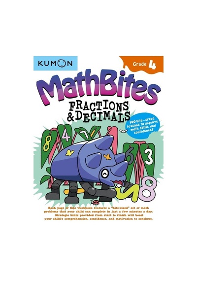 Kumon Math Bites: Grade 4 Fractions & Decimals-100 Bite-sized Les