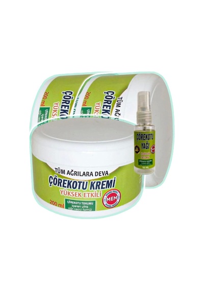 Çörek Otu Rahatlatıcı Bakım Kremi 3x200 Ml+30 Ml Çörek Otu Yağı İle