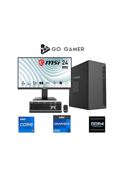 Go Gamer E473D i7-13700 32 GB 1 TB SSD 24" Free Dos Oem Paket Masaüstü Oyuncu Bilgisayarı