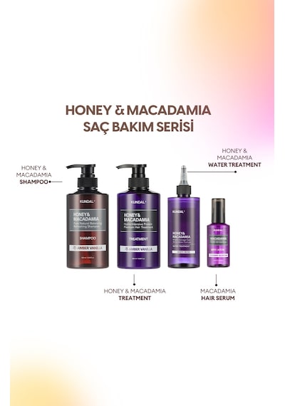 Kırılma Karşıtı Besleyici Bakım Şampuanı Kundal Honey&macadamia Nature Shampoo 500ml Pink Grapefruit