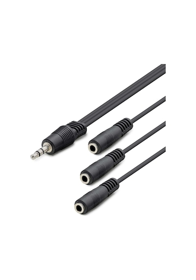 3.5 Mm To 3 3.5 Mm F Kablo 2lıne 30cm Siyah Hdx1023