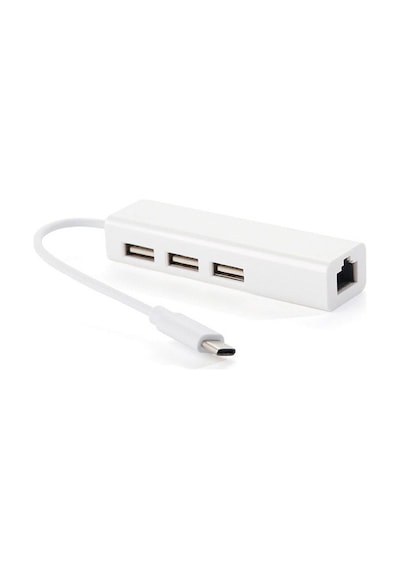 Usb-C 3.1 Type-C 3 Port Usb 3.0 Ve Rj45 Yüksek Hızlı Ethernet