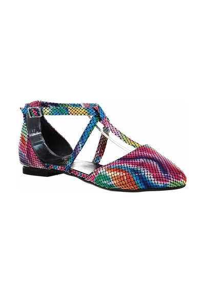 Fox Shoes Multi Kadın Babet D726537307 Multi Çok Renkli