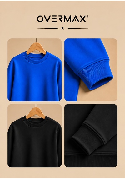 Overmax 2 Li Kapüşonsuz Sweatshirt Seti Çocuk Unisex - 3-12 Yaş Saks Mavi-siyah - 920169697 Saks Mavi-siyah Overmax 2 Li Kapüşonsuz Sweatshirt Seti Çocuk Unisex - 3-12 Yaş Saks Mavi-siyah - 920169697 Saks Mavi-siyah