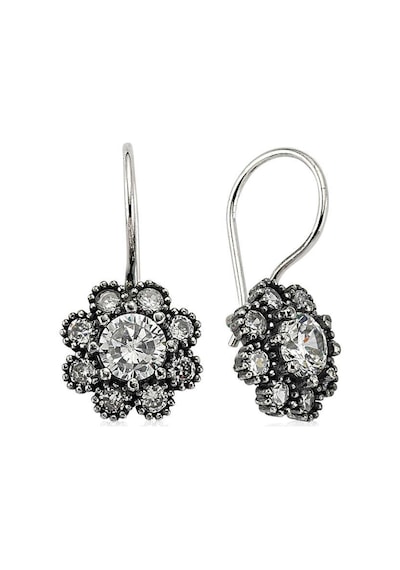 Gümüş Çiçek Küpe Gold - Rose Gold