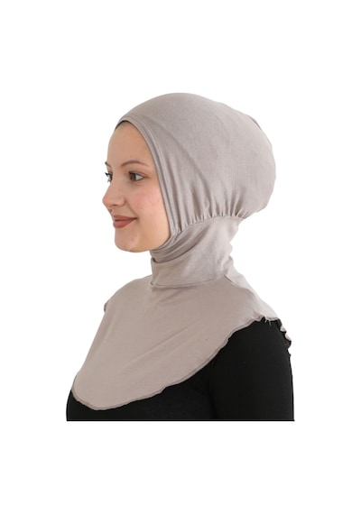 Modish Group Kadın Boyunluklu Hijab Tesettür Pratik Spor Bone - Sarı Açık Vizon