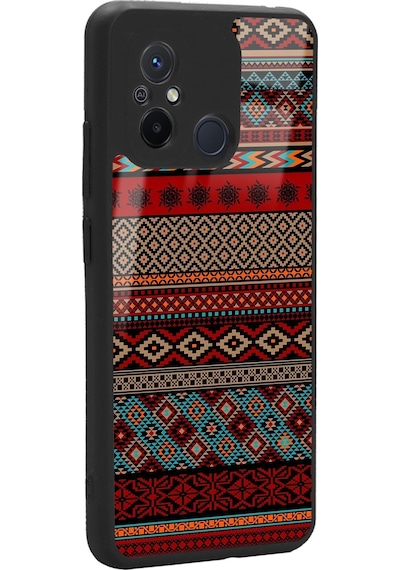Xiaomi Redmi 12c Motif Tasarımlı Glossy Telefon Kılıfı Çok Renkli